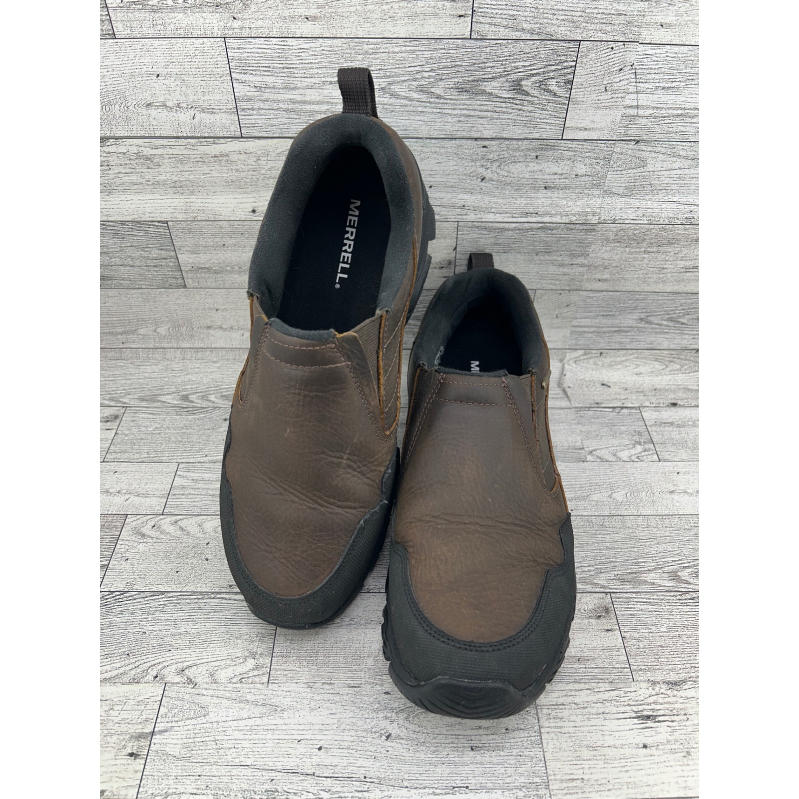 Merrell Coldpack Ice+ Moc Waterproof Mens Brown Leather Winter Shoes J037209 9